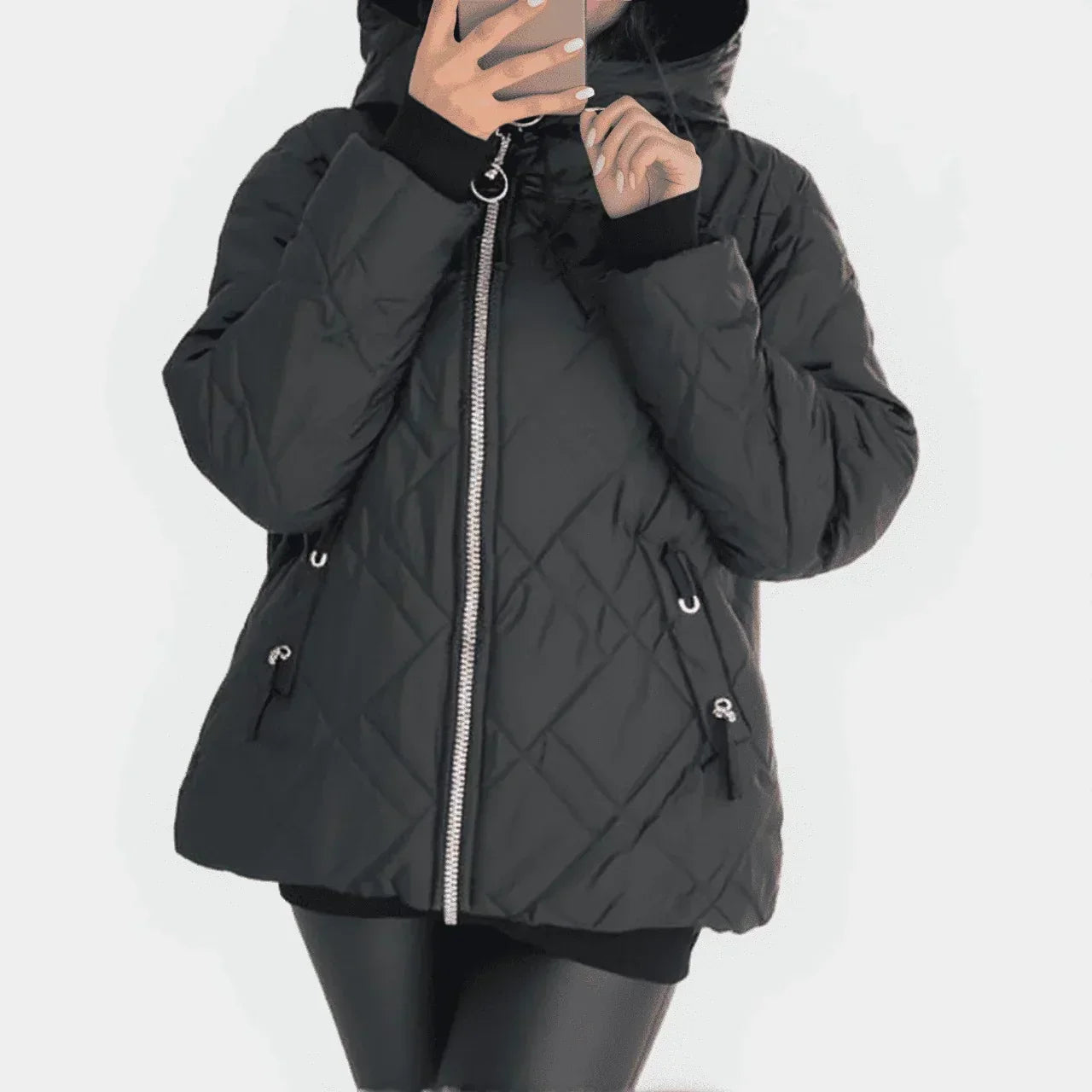 UrbanGlanz™ Thermojacke mit Hochwertiger Steppung und Hohem Kragen / Warmer Komfort mit Raffiniertem Design!