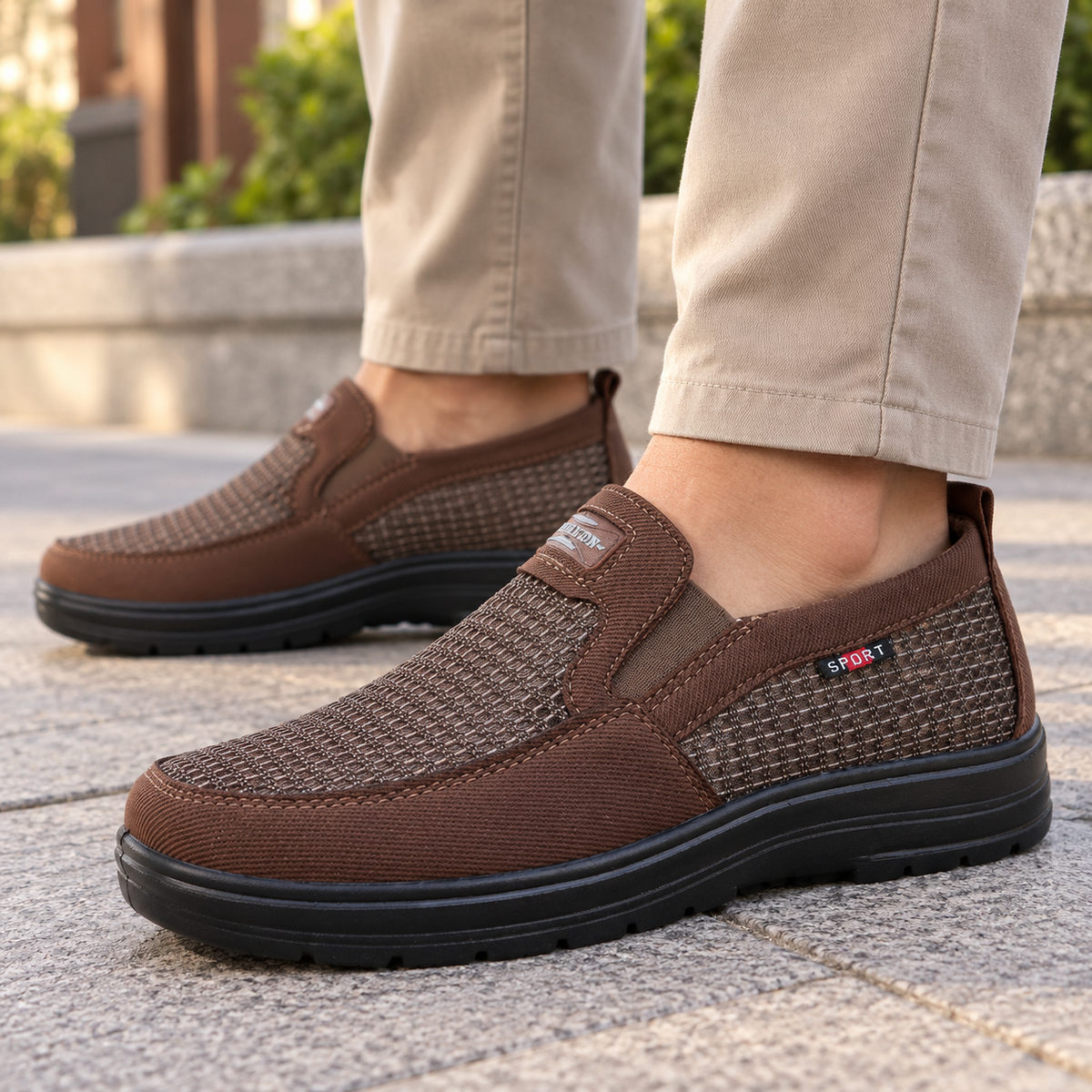 Ferran™ Sneaker mit Strukturiertem Obermaterial und Griffiger Laufsohle