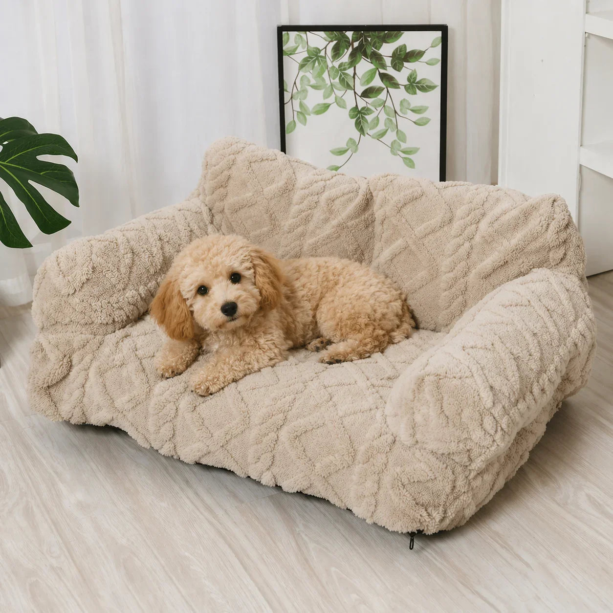 Modern Haus™ Haustierbett im Sofa-Design mit Premium-Design und Kuscheligem Komfort