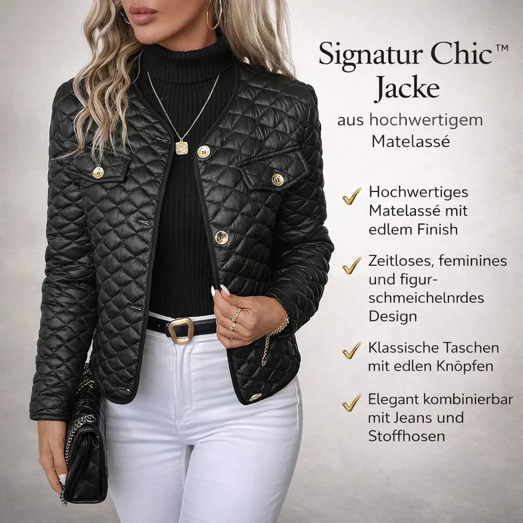 Signatur-Chic™ Jacke aus Hochwertigem Matelassé