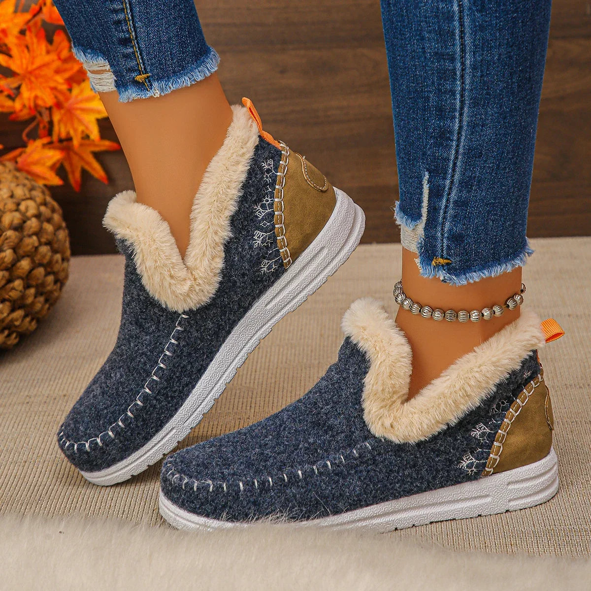 WinterEase™ Sneakers mit Handgefertigter Verarbeitung und Weichem Plüschfutter / Premium-Komfort mit Modernem Design!