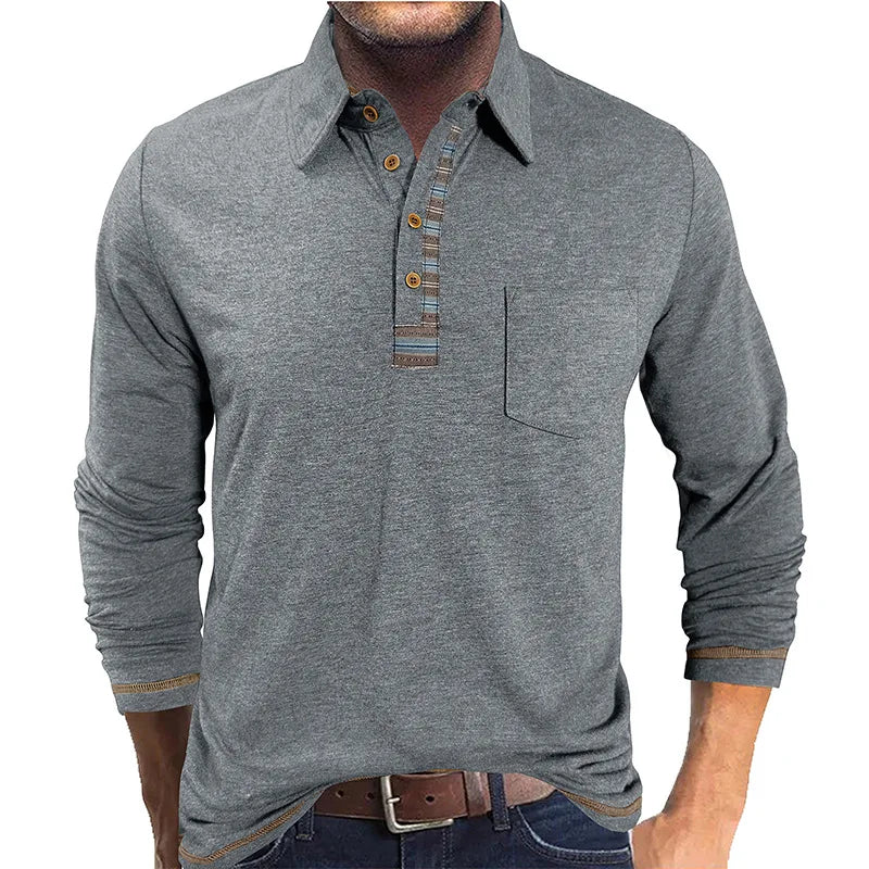 Bellford™ Langarm-Poloshirt Mit Raffiniertem Finish