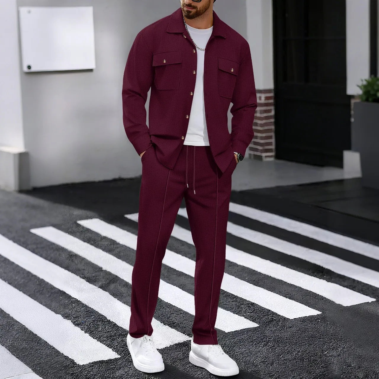 Dominus Elite™ Set mit Moderner Jacke und Slim-Fit-Hose