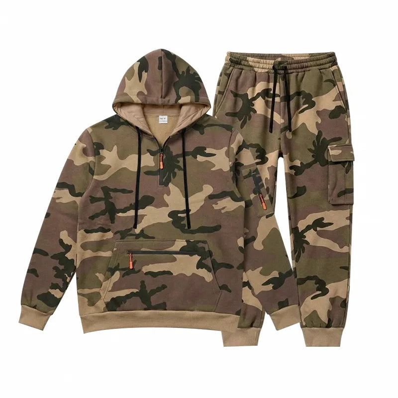 Set Waldhain™ in Camouflage mit Kapuzenpullover und Cargohose