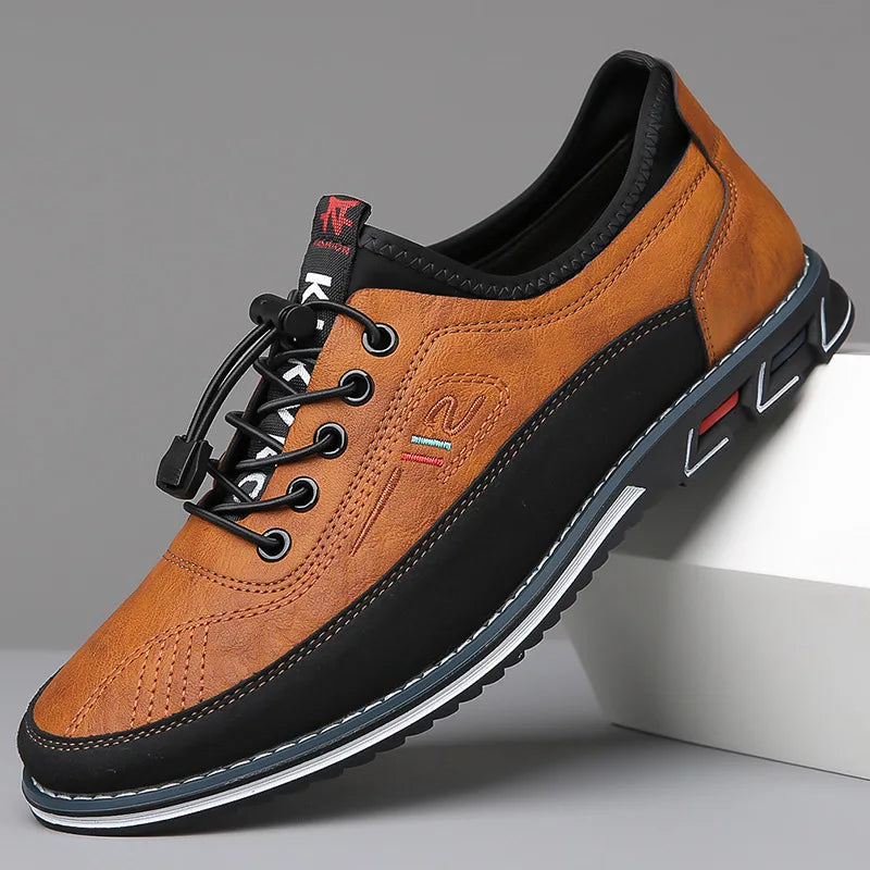Milan™ Premium-Ledersneaker mit Schnellverschluss-System