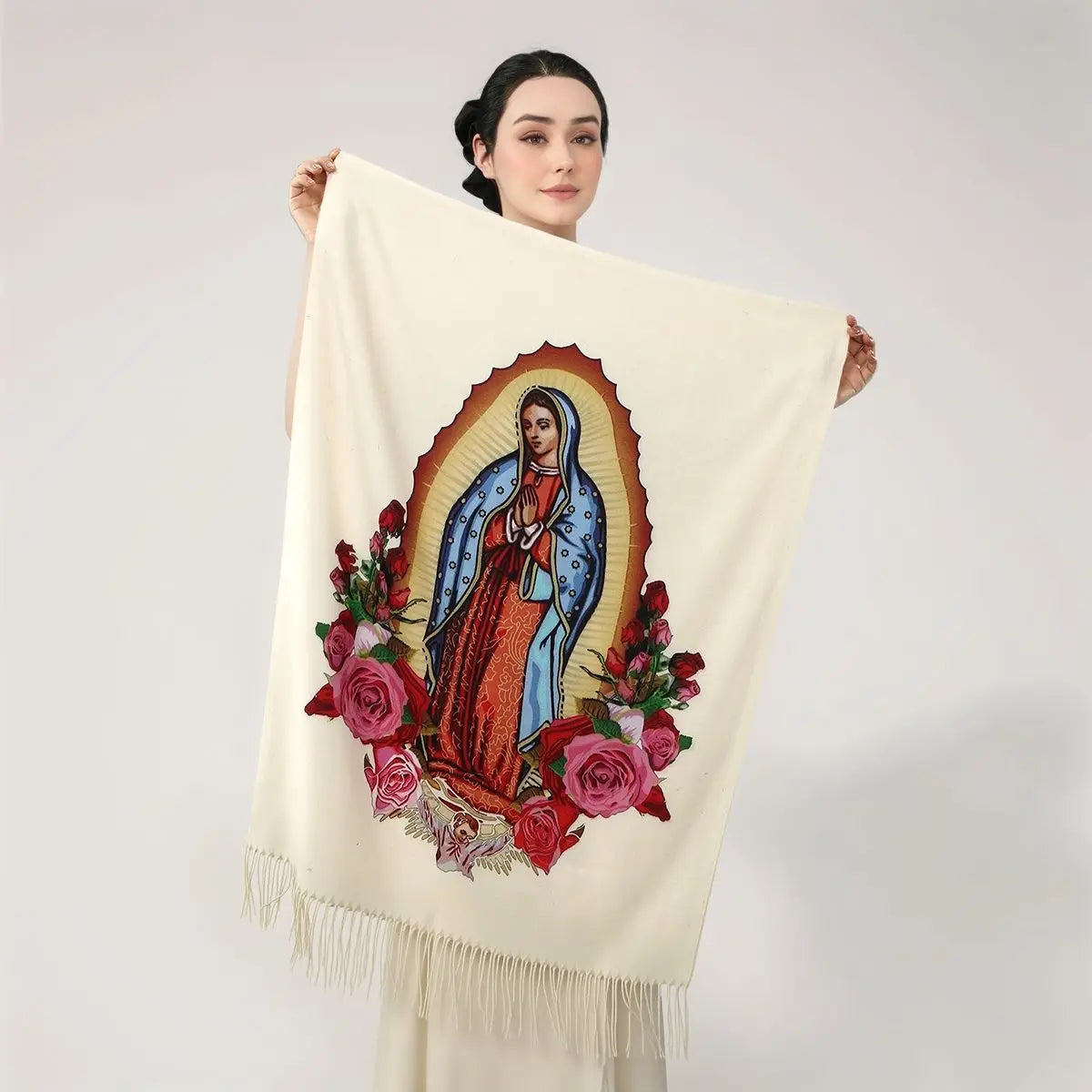 Guadalupe™ Kaschmirschal mit Handwerklicher Verarbeitung und Feinen Fransen