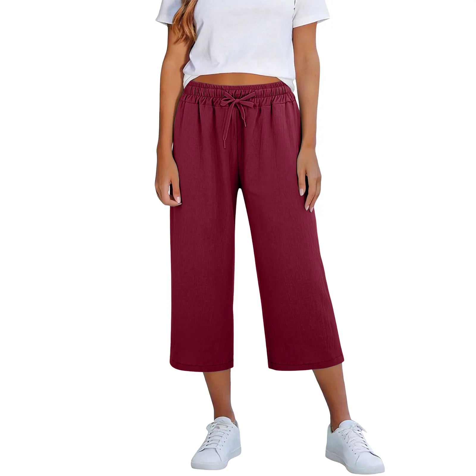 Lisia™ Culotte-Hose Mit Elastischem Bund Und Verstellbarem Kordelzug