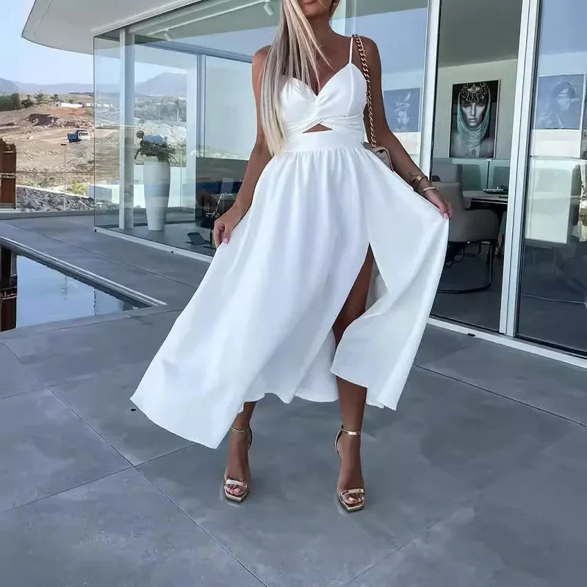 Fiora™ Kleid mit Feinem Cut-Out und Elegantem Schlitz