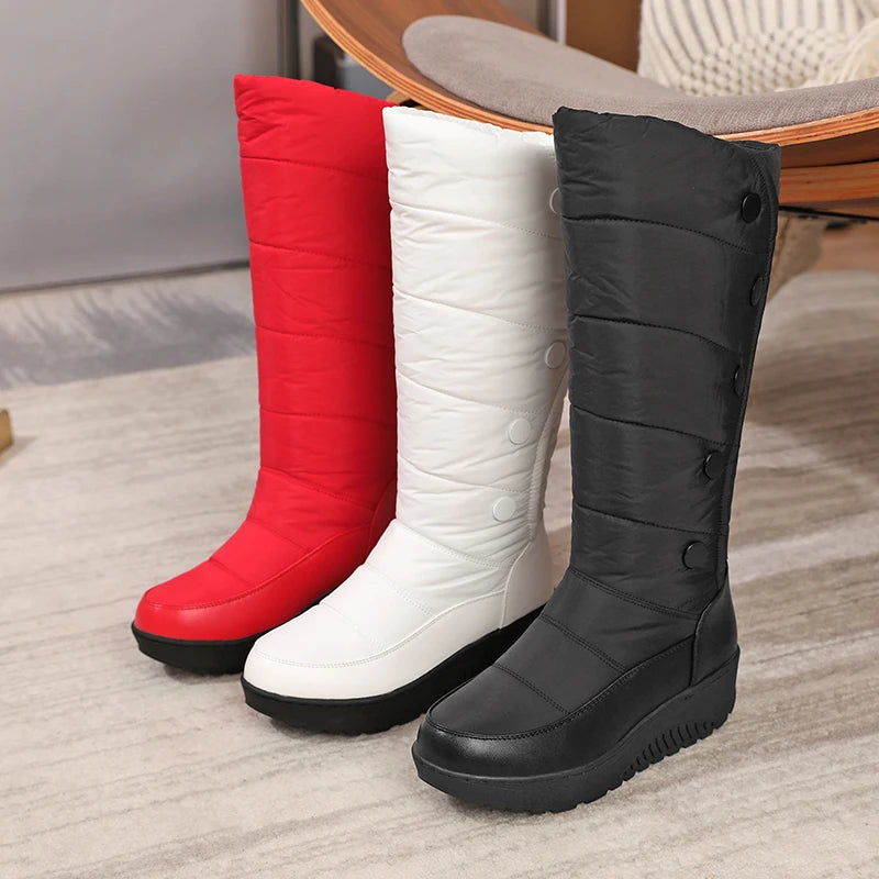 Althea™-Stiefel mit Fleecefutter und Wärmeisolierung – für warme, stabile und geschützte Füße im Winter.