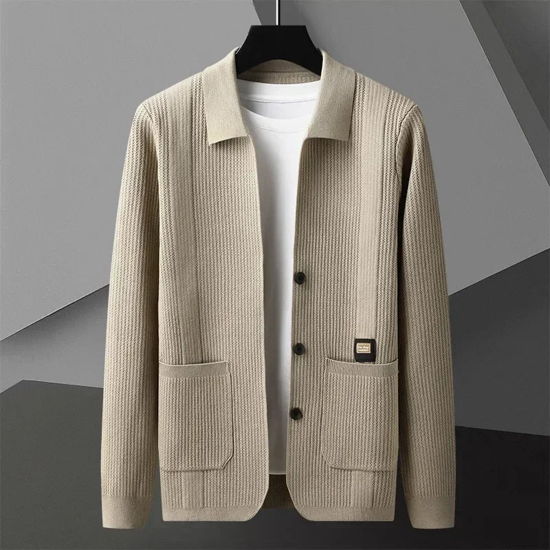 Nolan™ Strickjacke aus Strukturiertem Strick mit Hochwertiger Verarbeitung / Lässige Eleganz für Kühlere Tage!