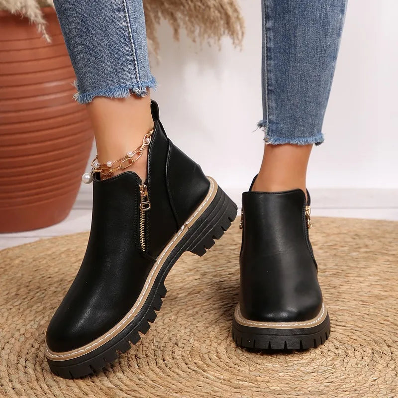 Kallix™ Stiefeletten mit Seitlichem Reißverschluss