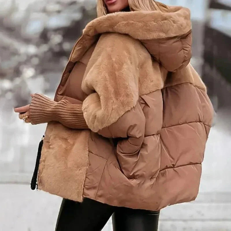 Berlin™ Jacke mit hochwertiger Puffer- und Plüsch-Verarbeitung / Anspruchsvoller Komfort für Damen mit Präsenz!