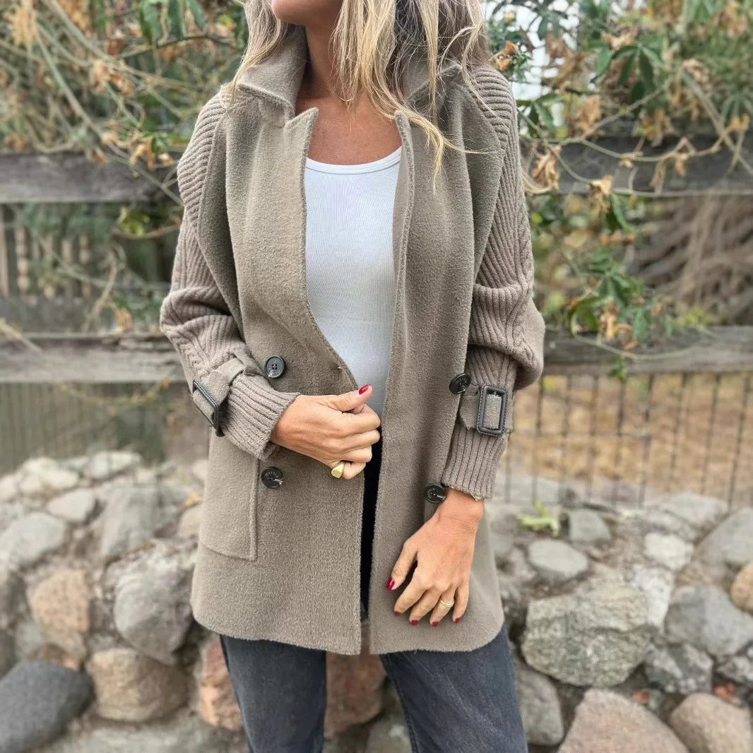 FrostLine Eleganz™ Jacke aus Hochwertiger Gekämmter Wolle mit Gerippten Ärmeln und Eleganten Schnallen / Die Perfekte Balance Zwischen Modernität, Komfort und Zeitlosem Stil!