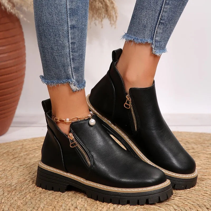 Kallix™ Stiefeletten mit Seitlichem Reißverschluss