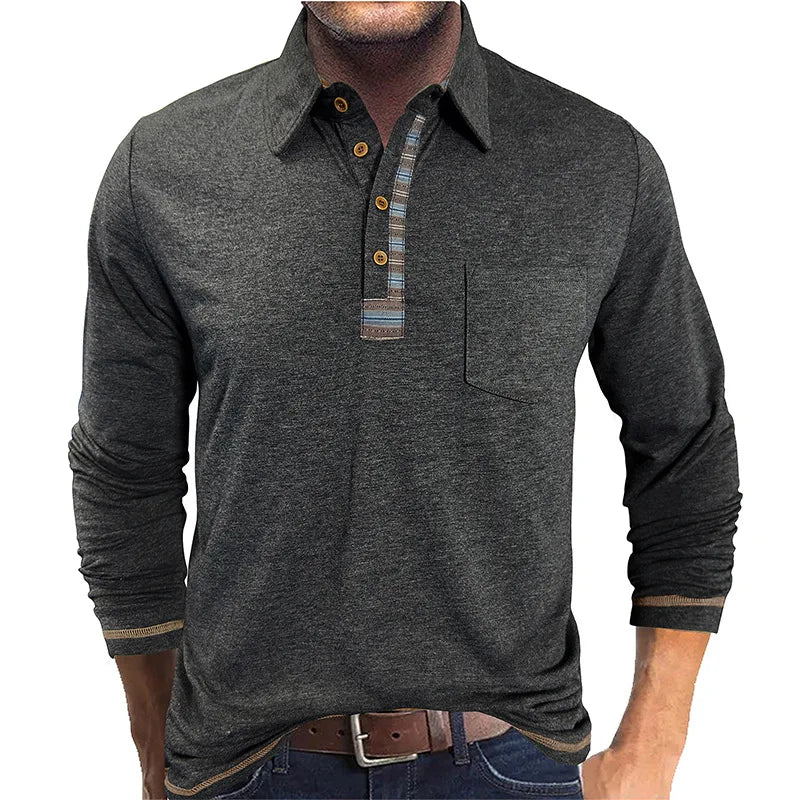 Bellford™ Langarm-Poloshirt Mit Raffiniertem Finish
