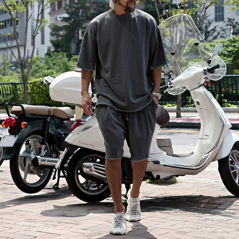 Draxen™-Set aus Premium-Strick mit Oversize-Passform und Streetwear-Style
