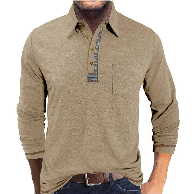Bellford™ Langarm-Poloshirt Mit Raffiniertem Finish