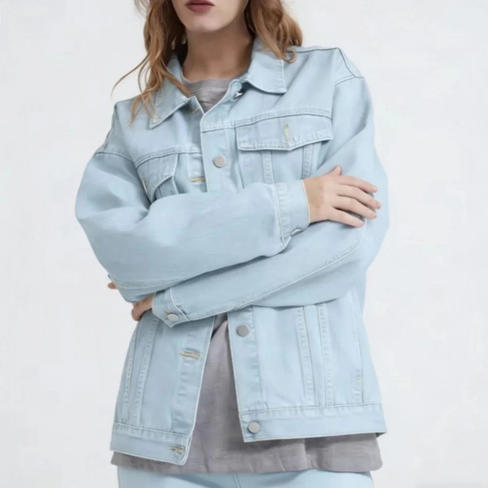 Oversize-Jeansjacke Carlina™ mit Markanten Nähten