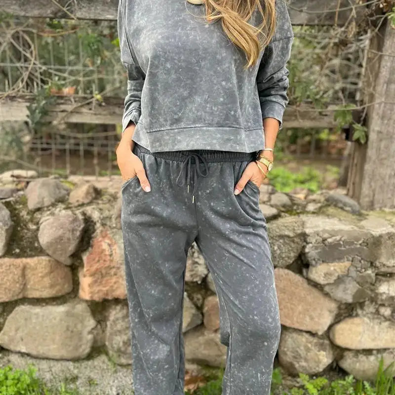 Sunday™ Set aus weichem Sweatshirt mit lockerer Passform / Entspannt, weich und stilvoll!