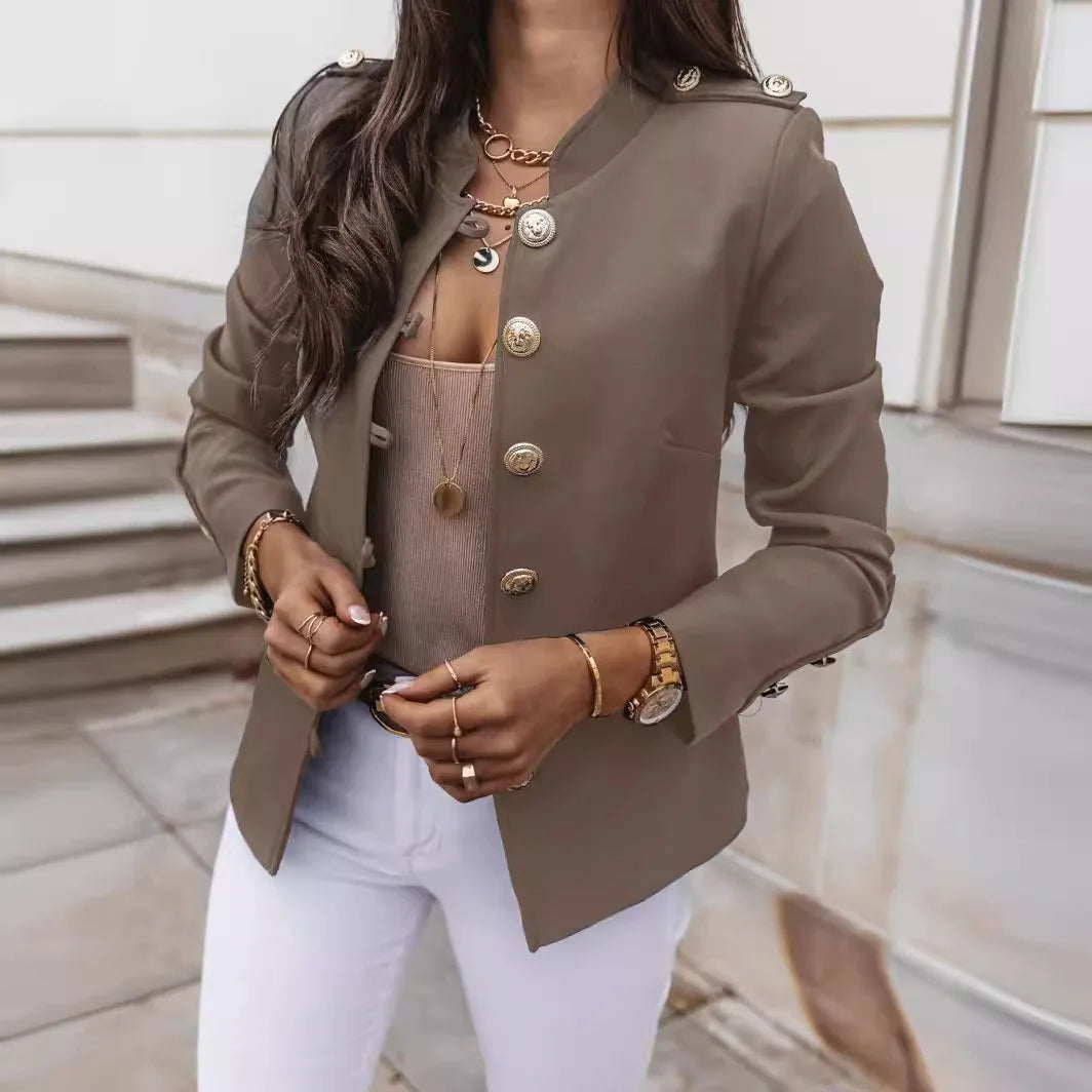 Jacke Pavia™ mit strukturiertem Kragen, Knopfverschluss und Schulterdetails