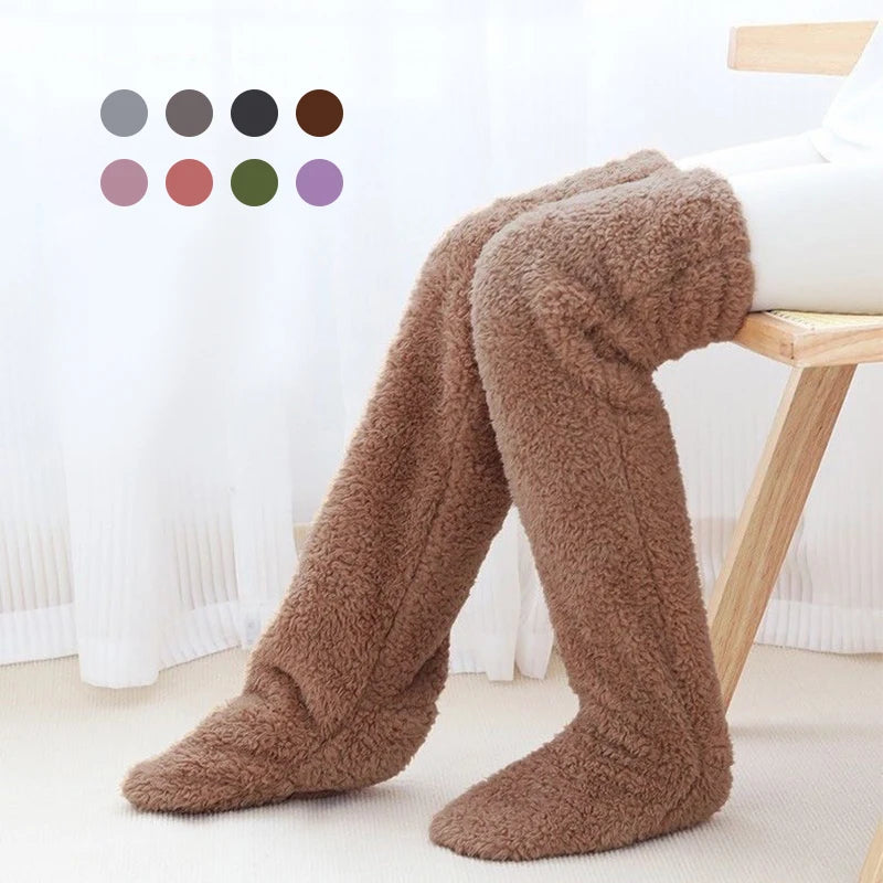 (KAUF 1, ERHALTE 2 GRATIS) Veloura™ Premium Kuschelsocken aus Weichem Plüschstoff