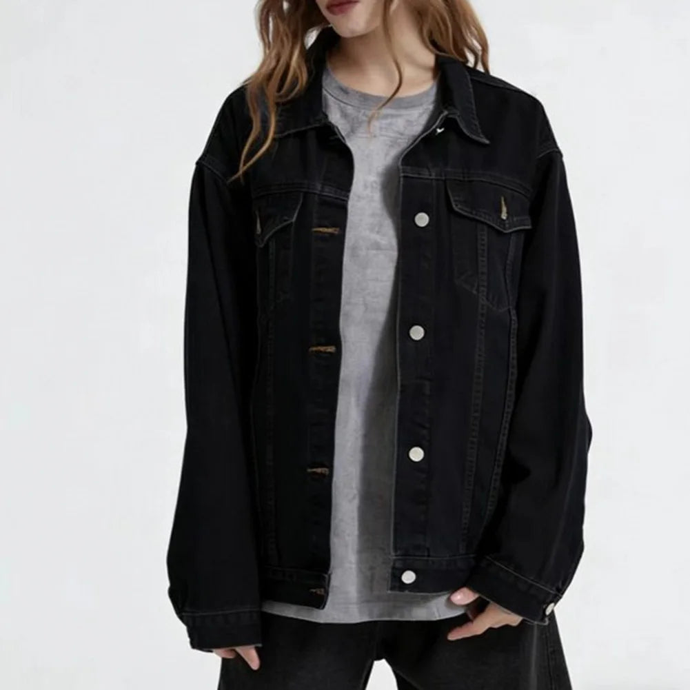 Oversize-Jeansjacke Carlina™ mit Markanten Nähten