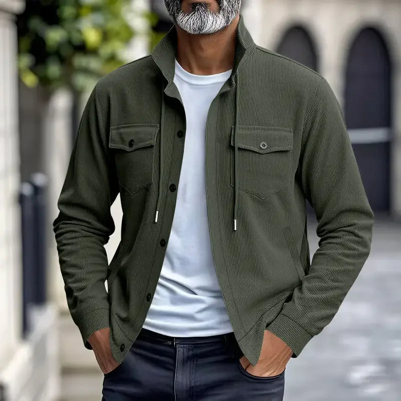 Velkor™ Jacke mit Gerippter Textur und Raffinierter Ausstrahlung