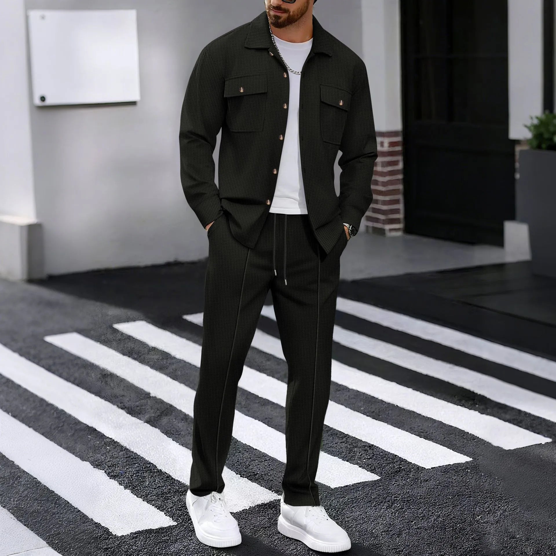 Dominus Elite™ Set mit Moderner Jacke und Slim-Fit-Hose