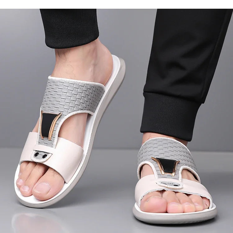 Arkon™ Sandalen Mit Geflochtenem Finish Und Premium-Design