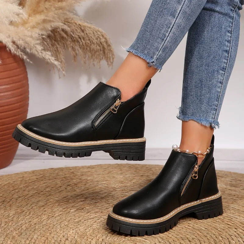 Kallix™ Stiefeletten mit Seitlichem Reißverschluss