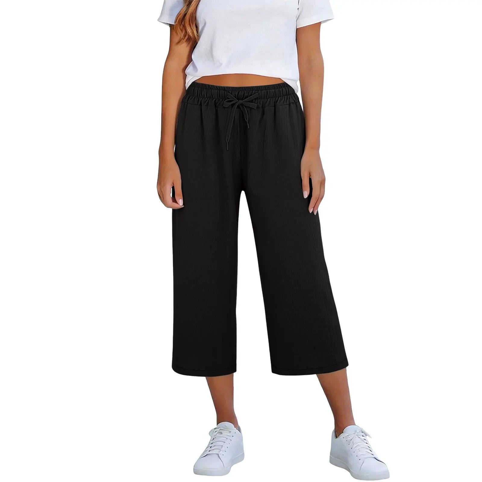 Lisia™ Culotte-Hose Mit Elastischem Bund Und Verstellbarem Kordelzug