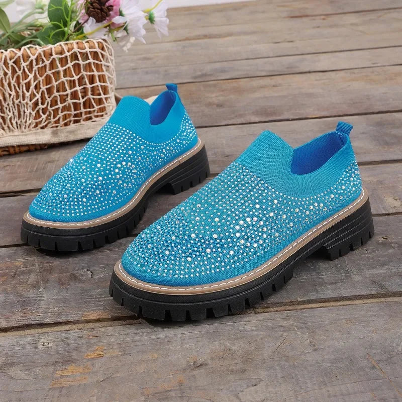 Urbaner Glanz™ Slip-On Sneaker mit Profilplateau