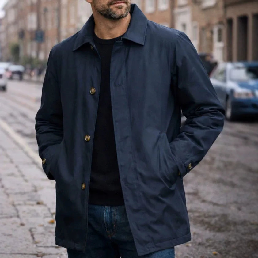 Mantel Dorian™ aus Premium-Twill mit Verlängertem Schnitt