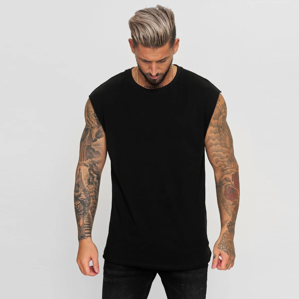 Kryven™- Tanktop aus Premium-Strick mit Muscle-Fit-Schnitt