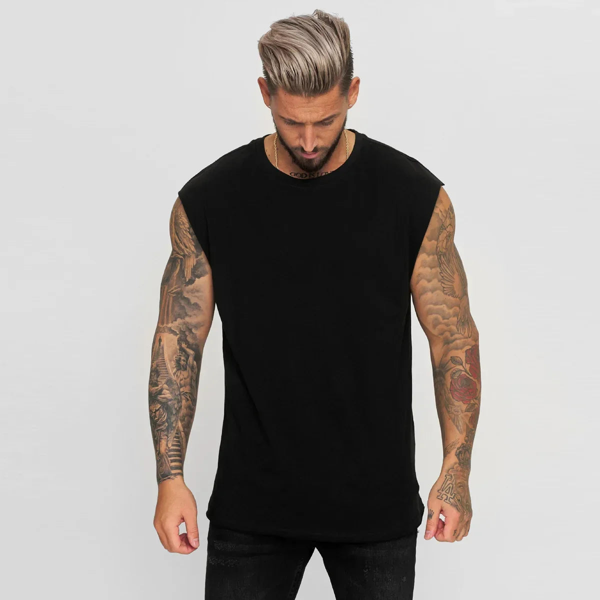 Kryven™- Tanktop aus Premium-Strick mit Muscle-Fit-Schnitt