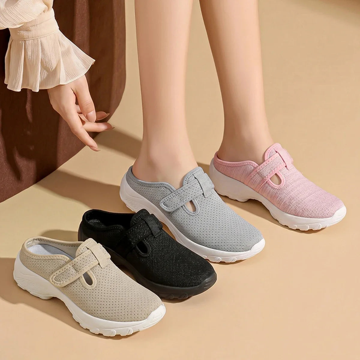 Mule-Sneaker Virela™ mit Atmungsaktivem Mesh-Obermaterial und Anatomischer Sportssohle