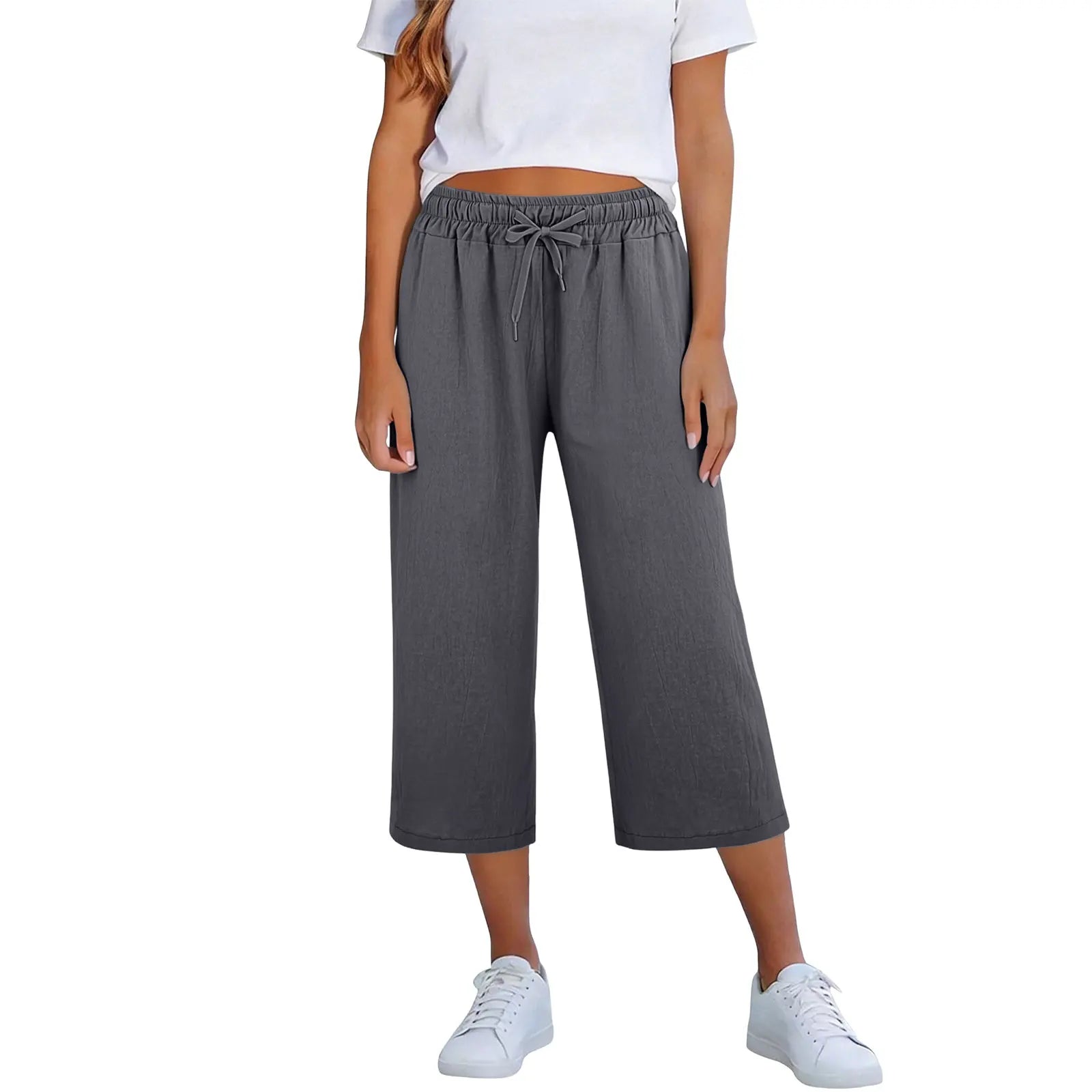 Lisia™ Culotte-Hose Mit Elastischem Bund Und Verstellbarem Kordelzug
