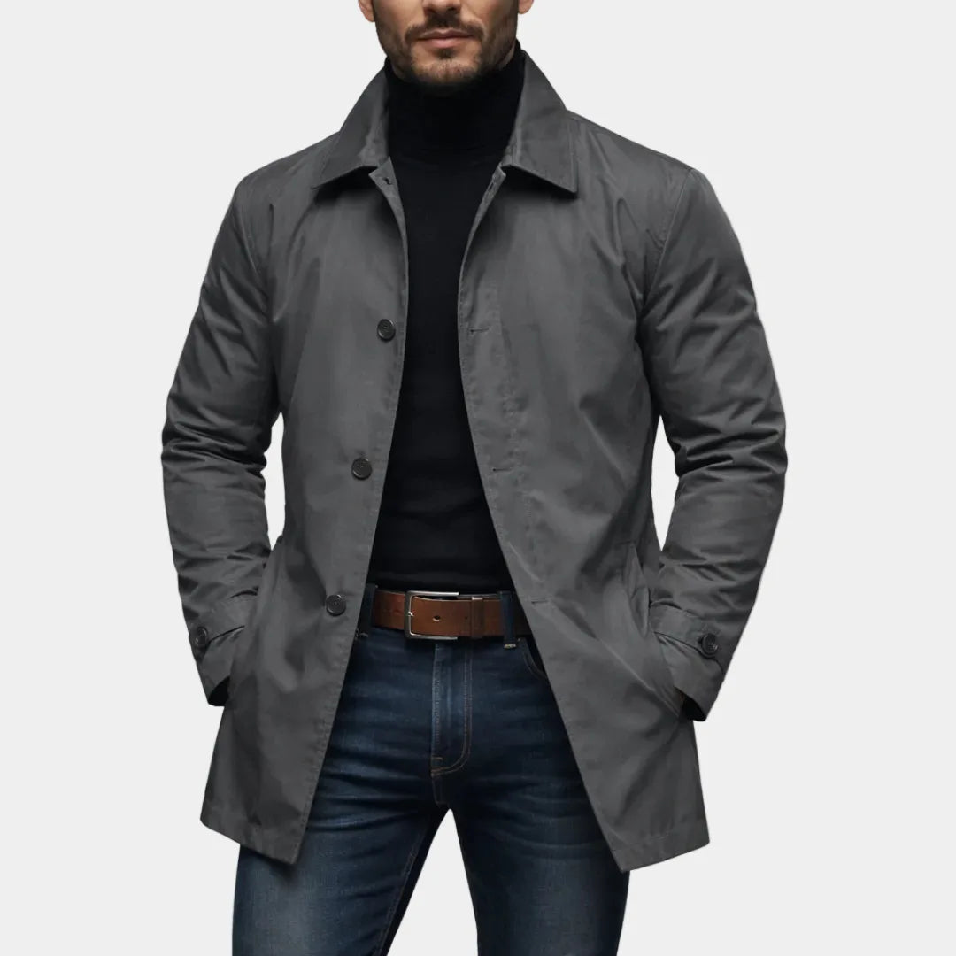 Mantel Dorian™ aus Premium-Twill mit Verlängertem Schnitt