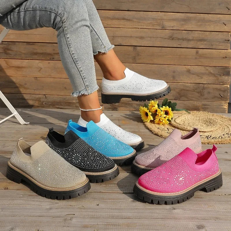 Urbaner Glanz™ Slip-On Sneaker mit Profilplateau