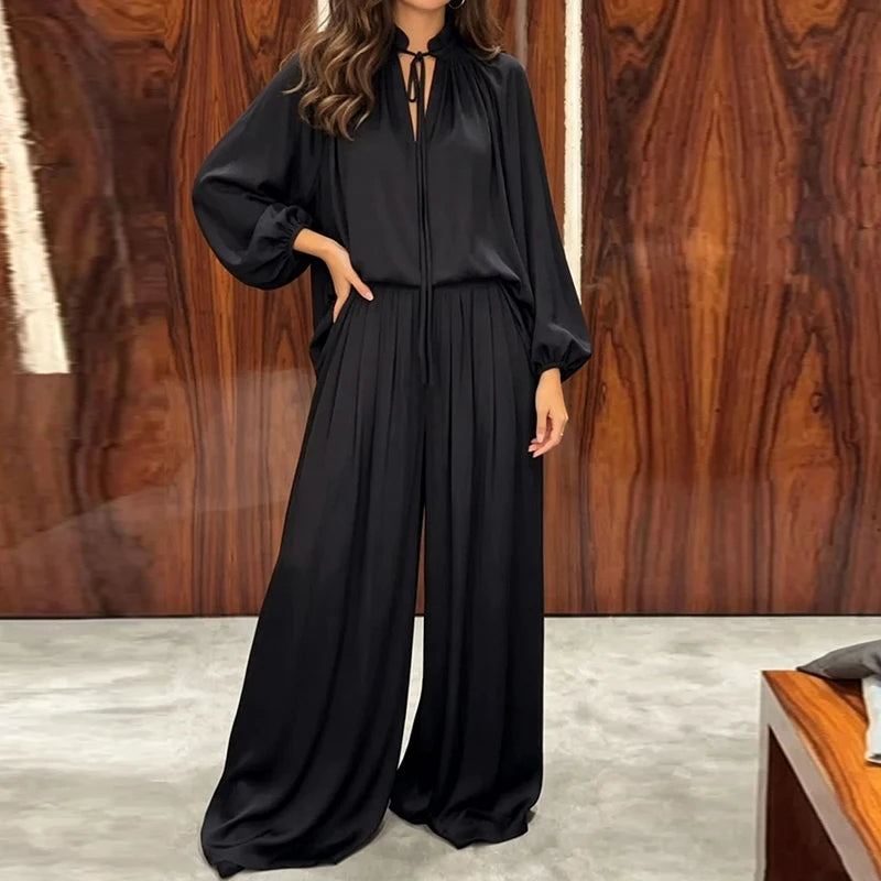 Set Annika™ mit fließender Bindebluse und weiter Hose