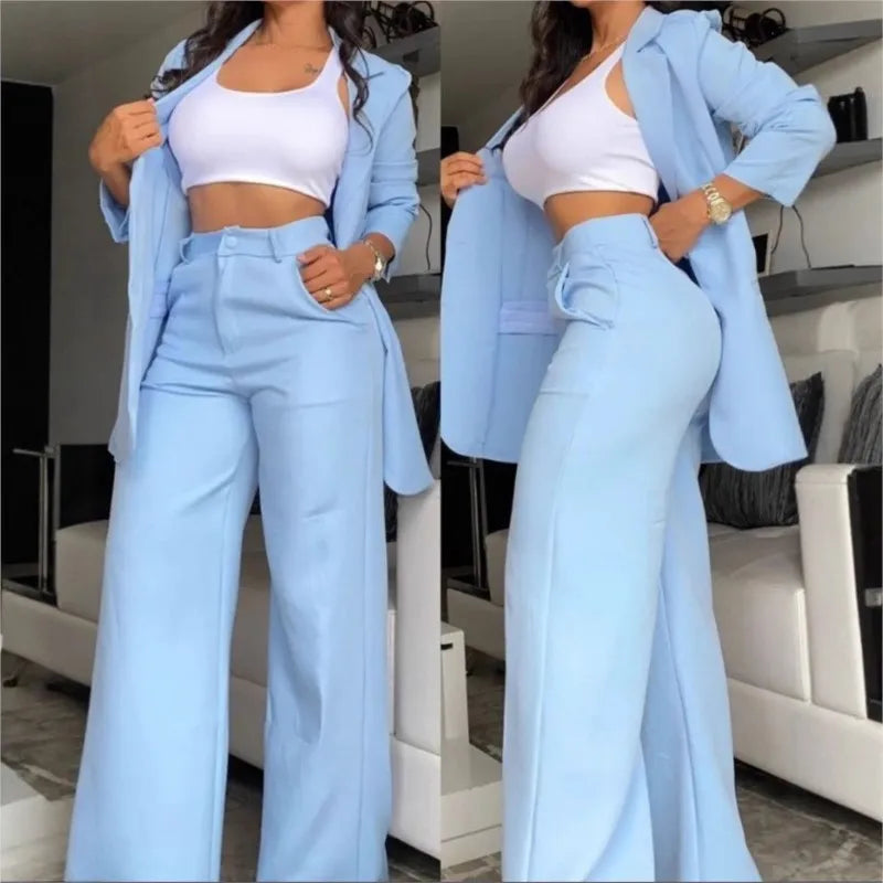 Hosenanzug Silvana™ mit Blazer im klassischen Schnitt, Marlenehose und hoher Taille
