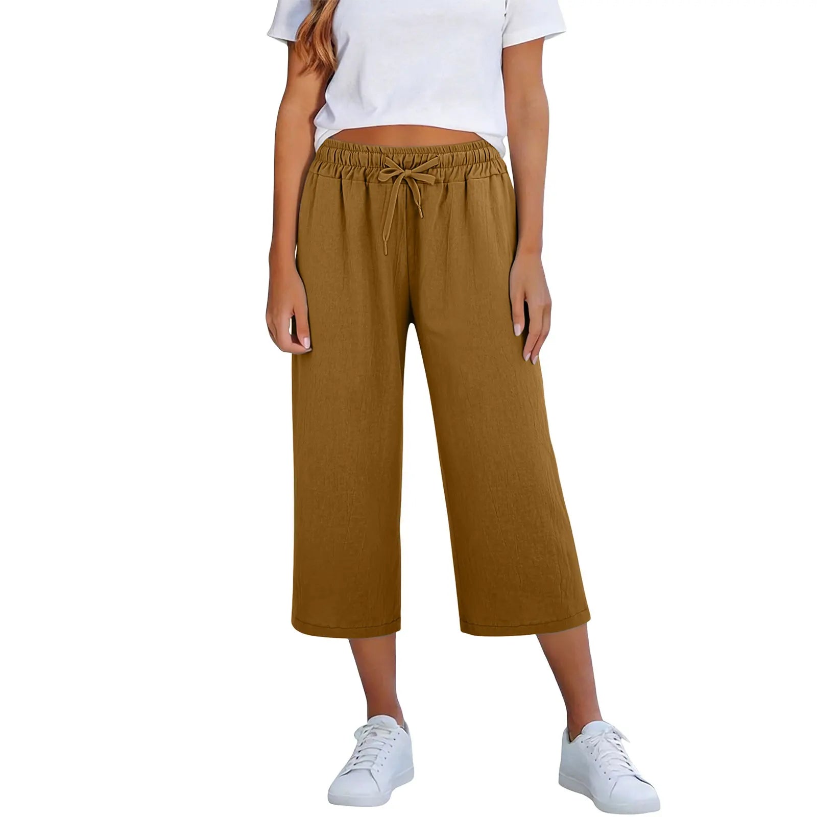 Lisia™ Culotte-Hose Mit Elastischem Bund Und Verstellbarem Kordelzug