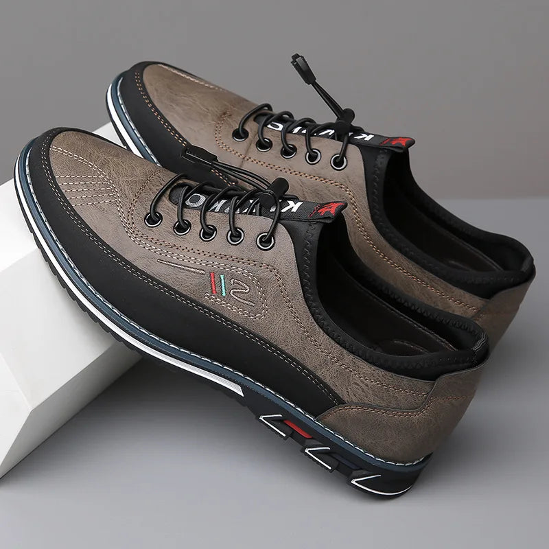 Milan™ Premium-Ledersneaker mit Schnellverschluss-System