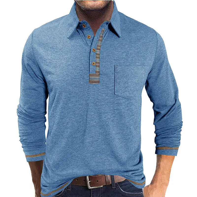 Bellford™ Langarm-Poloshirt Mit Raffiniertem Finish