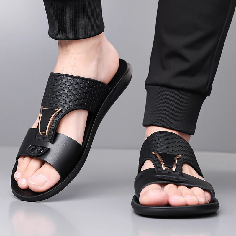 Arkon™ Sandalen Mit Geflochtenem Finish Und Premium-Design