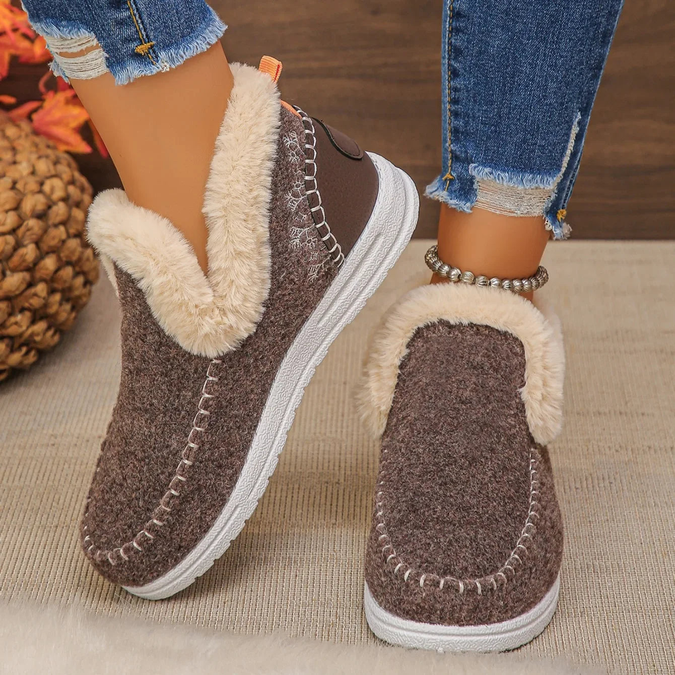 WinterEase™ Sneakers mit Handgefertigter Verarbeitung und Weichem Plüschfutter / Premium-Komfort mit Modernem Design!