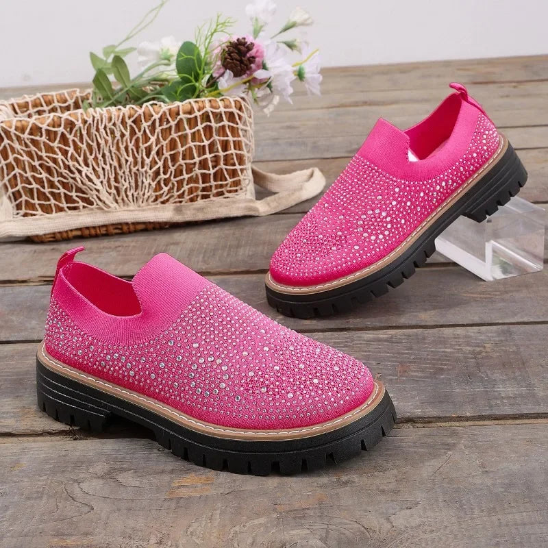 Urbaner Glanz™ Slip-On Sneaker mit Profilplateau