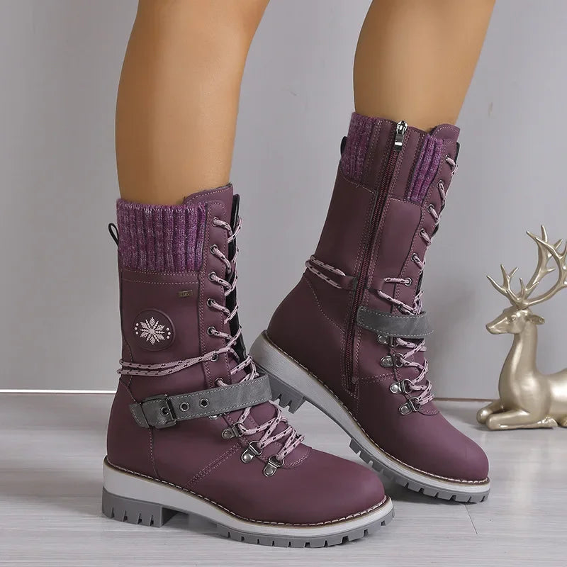 WinterHafen™ Wasserdichte Stiefel mit Weichem Fleecefutter und Rutschfester Sohle / Gemacht für die Kälte, Gedacht für Dich!