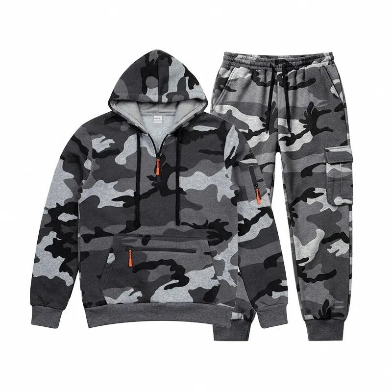Set Waldhain™ in Camouflage mit Kapuzenpullover und Cargohose