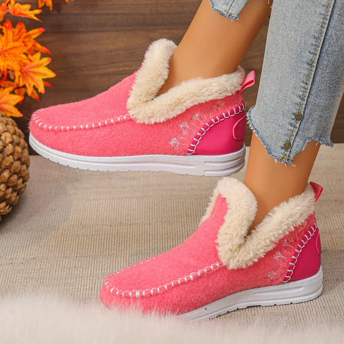 WinterEase™ Sneakers mit Handgefertigter Verarbeitung und Weichem Plüschfutter / Premium-Komfort mit Modernem Design!
